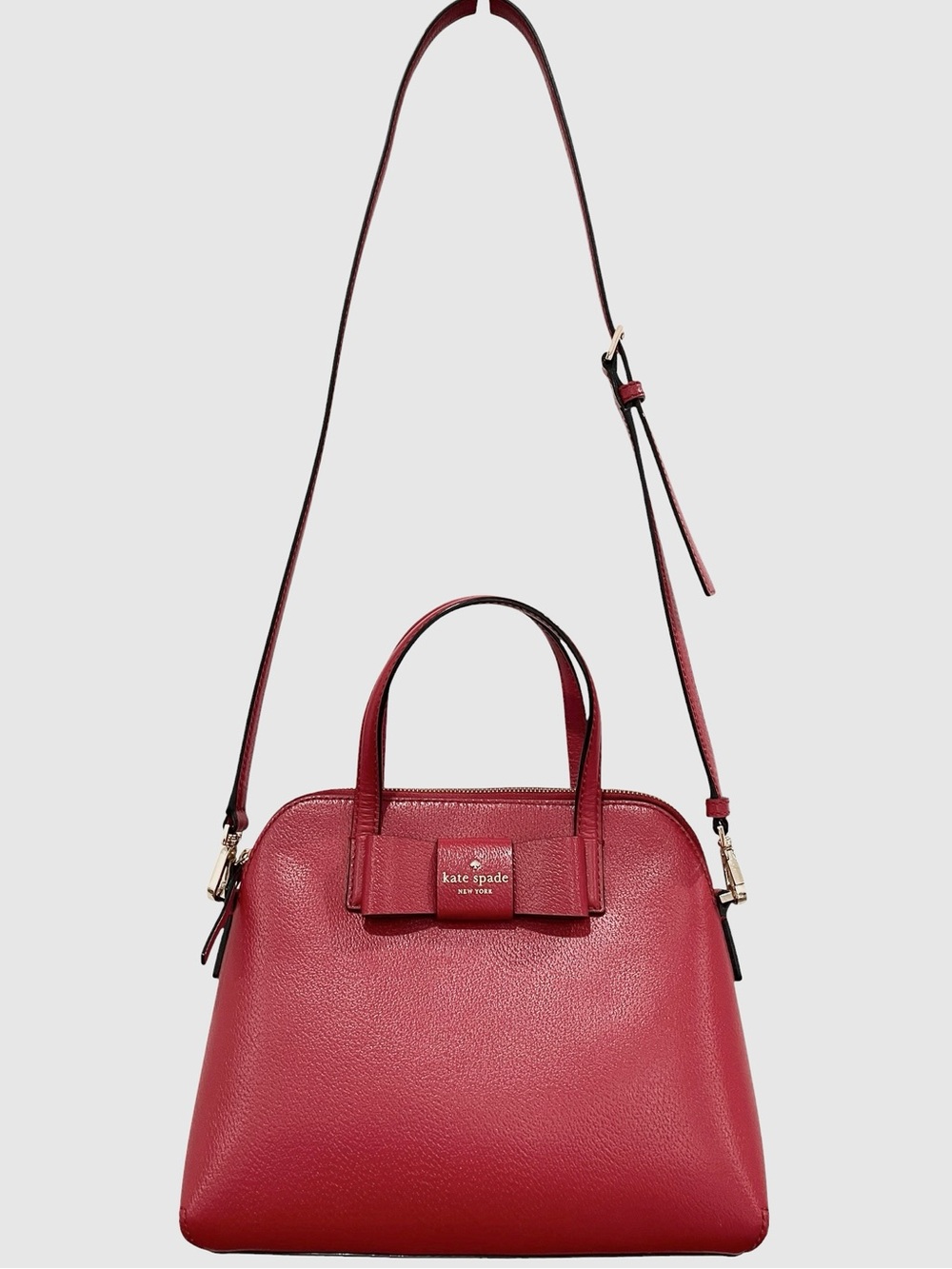 Kate Spade New York Matthews Street Maise Red Leather Satchel/Crossbody NWOT